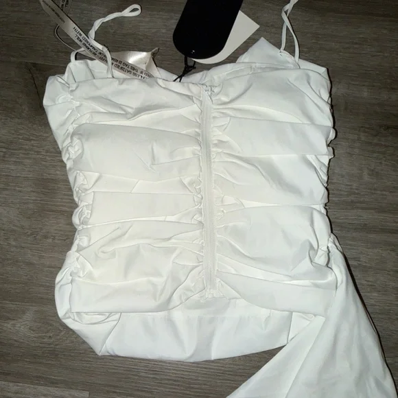 Mistress Rocks White Ruffle top - Picture 13 of 15